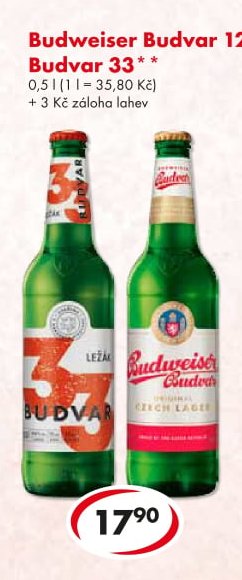 Budweiser Budvar 12, Budvar 33