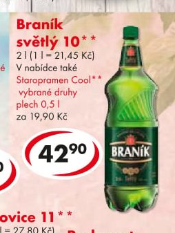 Braník světlý 10**