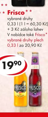 Frisco** vybrané druhy