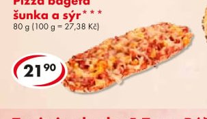 Pizza bageta šunka a sýr