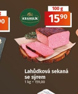 Lahůdková sekaná se sýrem