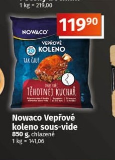 Nowaco Vepřové koleno sous-vide