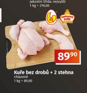 Kuře bez drobu + 2 stehna