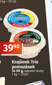 Krajánek Trio pomazánek