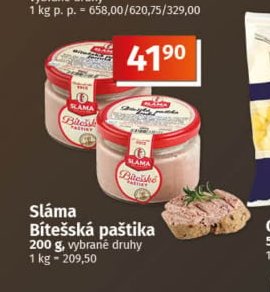 Sláma Bítešská paštika