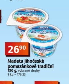 Madeta jihočeské pomazánkové tradiční