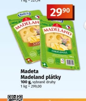 Madeta Madeland plátky