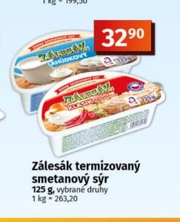 Zálesák termizovaný smetanový sýr
