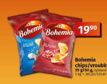 Bohemia chips/vroubky