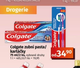 Colgate zubní pasta/kartáčky