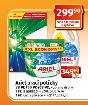 Ariel prací potřeby