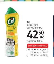 Cif čisticí krém 500 ml, 2 druhy
