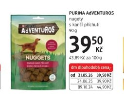 PURINA ADVENTUROS nugety s kančí příchutí 90 g