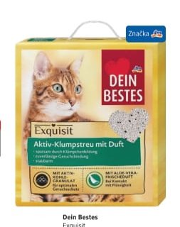 Dein Bestes Exquisit stelivo pro kočky s vůní 6 l