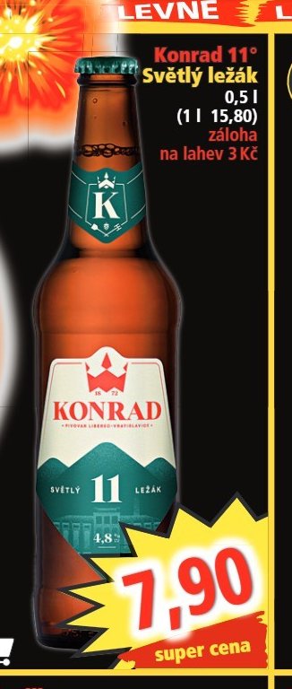 Konrad světlý ležák 0,5 l