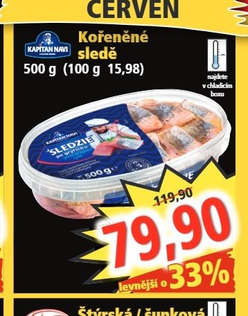 Kapitan Navi Kořeněné sledě
