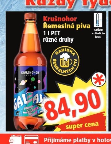 Krušnohor řemeslná piva 1 l