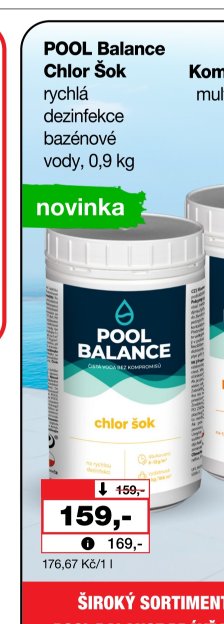POOL Balance Chlor Šok 0,9 kg