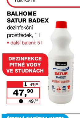 BALHOME SATUR BADEX dezinfekční prostředek 1 l
