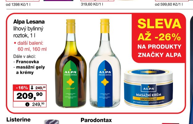 Alpa Lesana lihový bylinný roztok