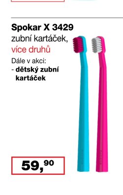 Spokar X 3429 zubní kartáček