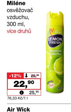 Miléne osvěžovač vzduchu