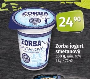 Zorba jogurt smetanový