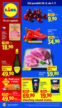 aktuální leták Lidl 29.6.2026-1.7.2026