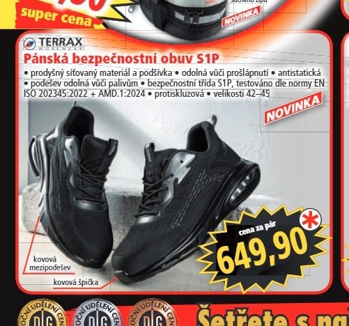 Pánská bezpečnostní obuv S1P