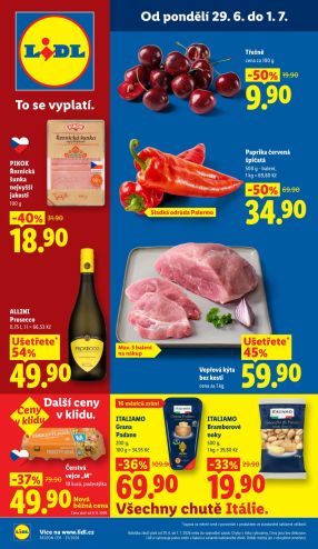 aktuální leták Lidl 29.6.2026-1.7.2026