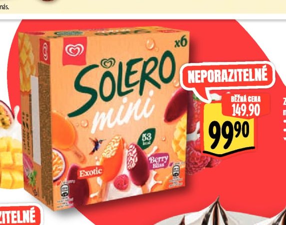 Zmrzlina Solero multipack