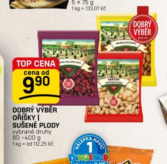 DOBRÝ VÝBĚR OŘÍŠKY | SUŠENÉ PLODY