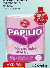 Dobrý výběr kuchyňské utěrky Papilio