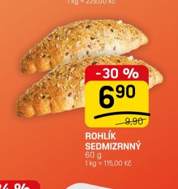 ROHLÍK SEDMIZRNNÝ 60 g