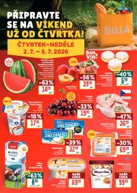 aktuální leták BILLA 1.7.2026-7.7.2026