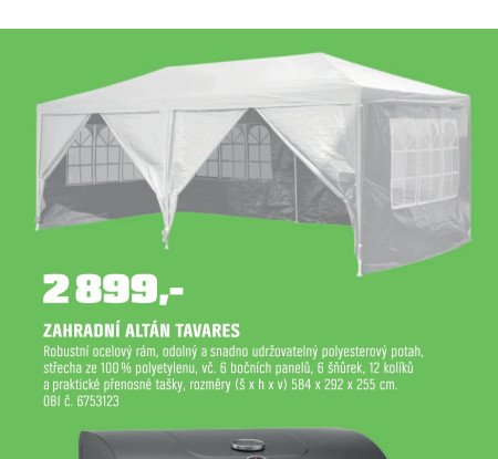 ZAHRADNÍ ALTÁN TAVARES