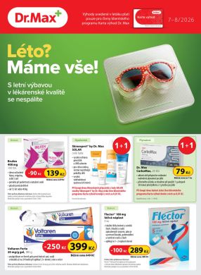 aktuální leták Dr. Max 1.7.2026-31.7.2026