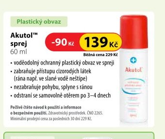 Akutol™ sprej 60 ml