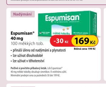 Espumisan 40 mg, 100 měkkých tob.