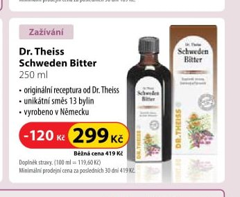 Dr. Theiss Schweden Bitter, 250 ml
