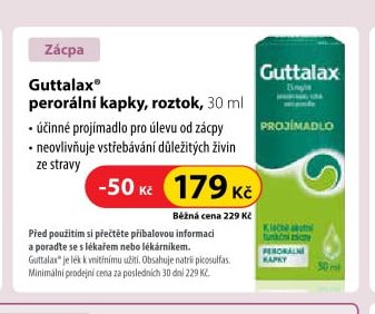 Guttalax perorální kapky, roztok, 30 ml