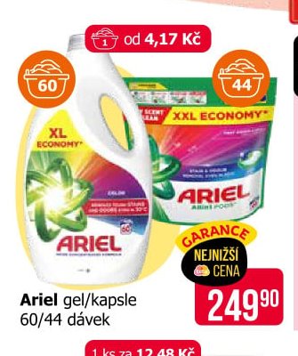 Ariel gel/kapsle 60/44 dávek