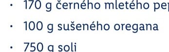 sušeného oregana
