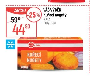 Váš Výběr Kuřecí nugety 300g