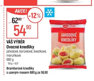 Váš Výběr Ovocné knedlíky 680g
