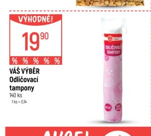 Váš Výběr Odličovací tampony