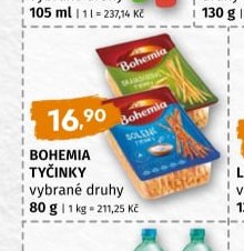 Bohemia tyčinky vybrané druhy