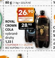Royal Crown Cola vybrané druhy