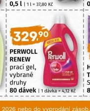 Perwoll Renew prací gel, vybrané druhy