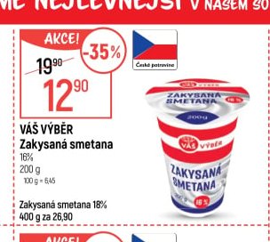 Váš výběr Zakysaná smetana